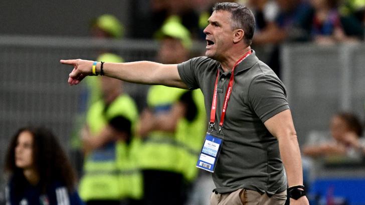 Ukraine coach Serhiy Rebrov 